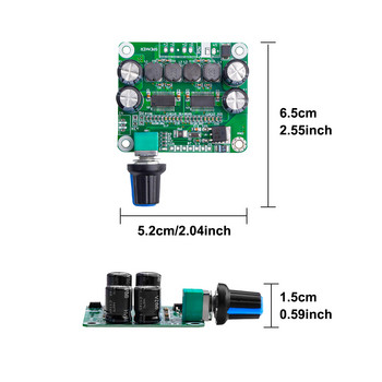 TPA3110 PBTL Bluetooth-съвместим 4.2 модул на платката за цифров усилвател на мощност 30 W стерео клас D аудио