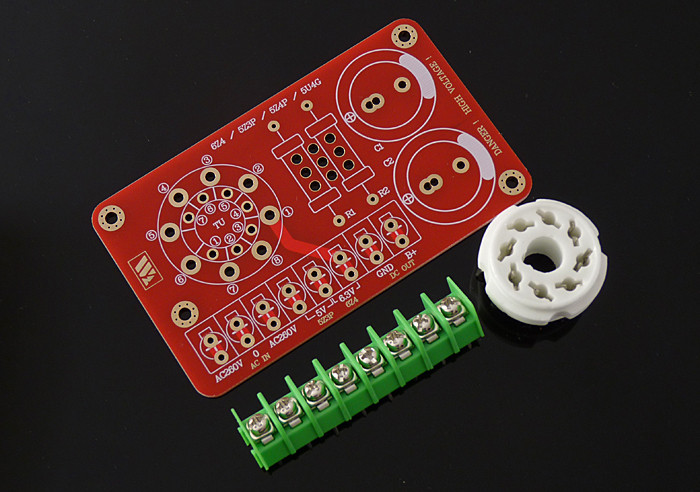 HiFi cső előerősítő egyenirányító tápegység PCB 6Z4 / 5Z3P / 5Z4P / 5AR4 csőhöz alkalmas