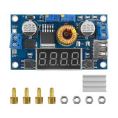 5A állandó feszültségű áramú DC-DC Buck tápmodul feszültségáram-kijelzővel, állítható teljesítményszabályozó kártyával