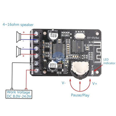 Mini Amplifier Board for Dc 8-24V for Store Solicitation Home Theater Spea New Dropship
