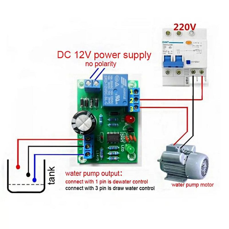 Kontroler razine tekućine DC 12V/10A modul senzora Senzor za detekciju razine vode DIY Kit