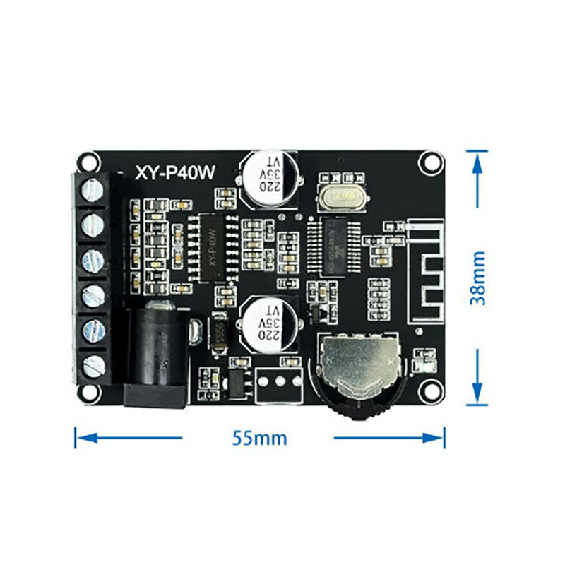 1 kom. XY-P40W 30W/40W stereo bežični Bluetooth pojačalo snage strujna ploča 12V/24V modul digitalnog pojačala snage velike snage