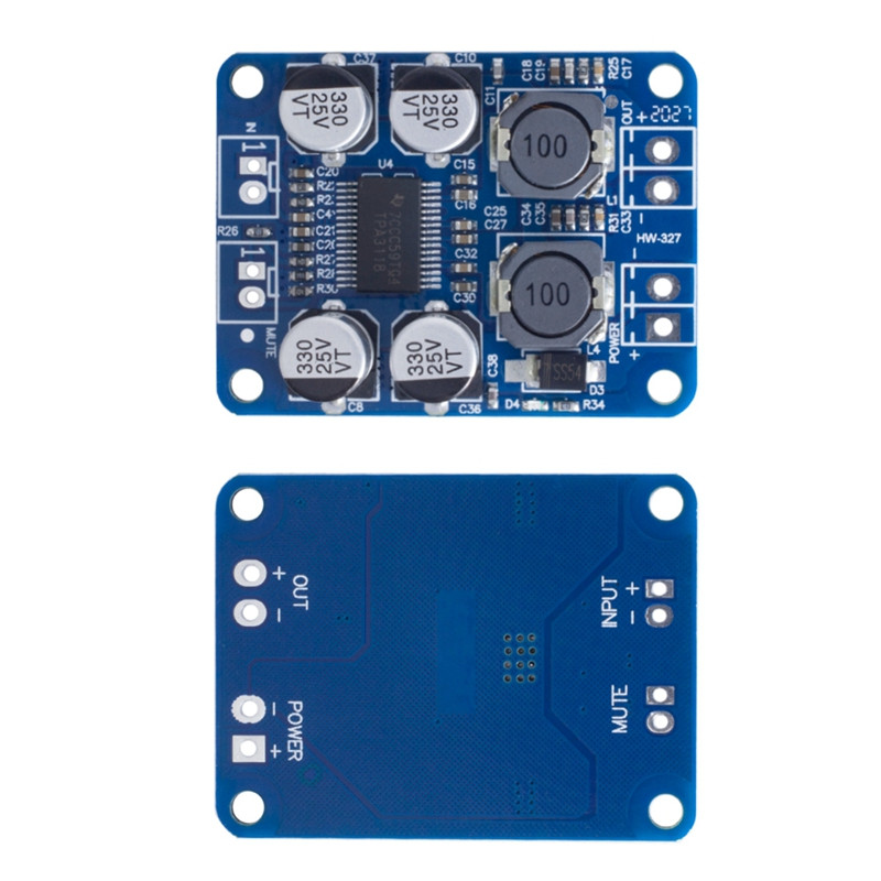 2Pcs DC 8-26V TPA3118 PBTL Mono digitalna ploča pojačala AMP modul 1 X 60W za Arduino