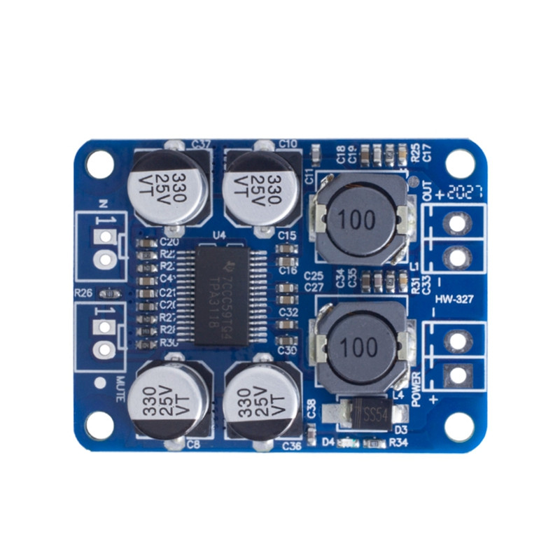 2Pcs DC 8-26V TPA3118 PBTL Mono digitalna ploča pojačala AMP modul 1 X 60W za Arduino
