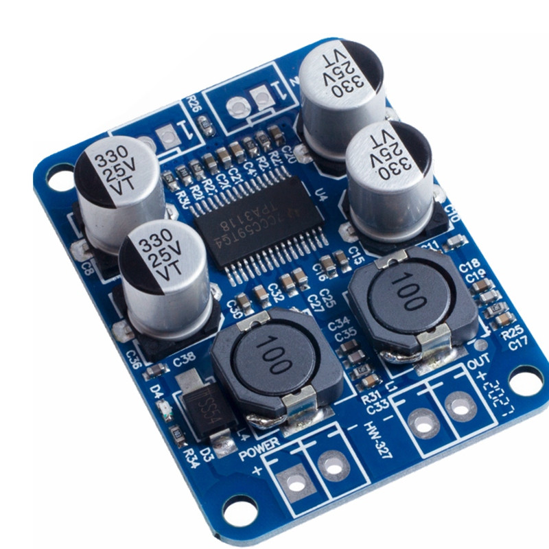 2Pcs DC 8-26V TPA3118 PBTL Mono digitalna ploča pojačala AMP modul 1 X 60W za Arduino