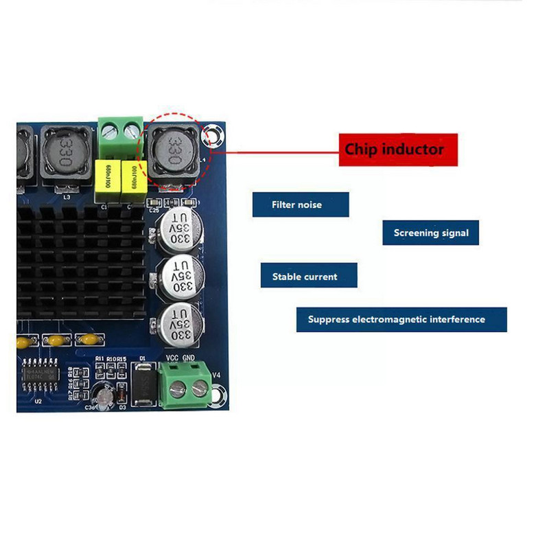 1 tk Dc12-26v 2*120w kahe kanaliga digitaalne stereoheli võimendusplaat võimsus kõrge helivõimsusega Xh-m543 võimendi M4j0