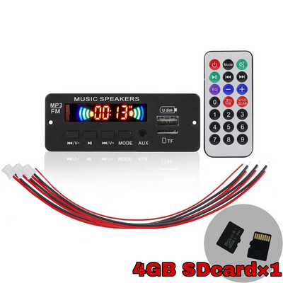 12V pojačalo snage 2*3W ploča MP3 dekodera sa SD karticom Bluetooth 5.0 radio modul podržava FM TF USB AUX