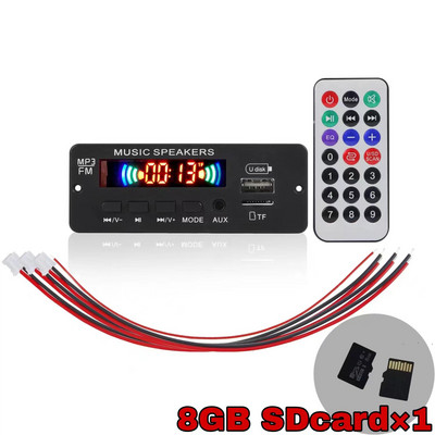 12V pojačalo snage 2*3W ploča MP3 dekodera sa SD karticom Bluetooth 5.0 radio modul podržava FM TF USB AUX