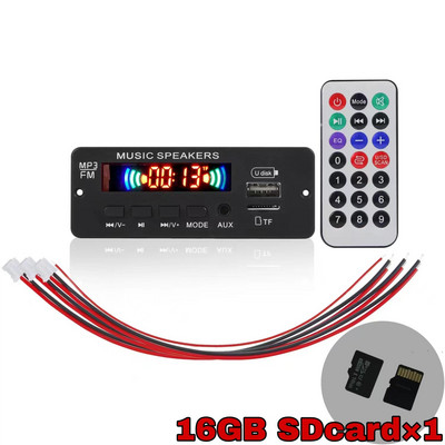 12V pojačalo snage 2*3W ploča MP3 dekodera sa SD karticom Bluetooth 5.0 radio modul podržava FM TF USB AUX