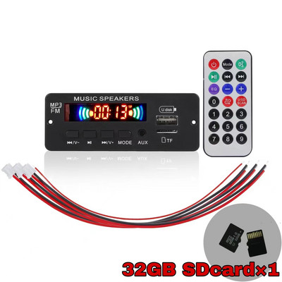 12V pojačalo snage 2*3W ploča MP3 dekodera sa SD karticom Bluetooth 5.0 radio modul podržava FM TF USB AUX
