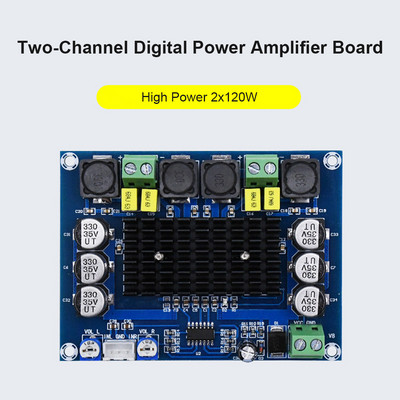 120Wx2 платка за цифров усилвател XH-M543/XH-A232/HW-328 2.0 канална платка за цифров стерео аудио усилвател с висока разделителна способност