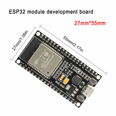 ESP32 ESP-32 fejlesztőkártya vezeték nélküli WiFi Bluetooth-kompatibilis kétmagos CP2102 szűrőmodul 2,4 GHz RF ESP32 Arduino számára