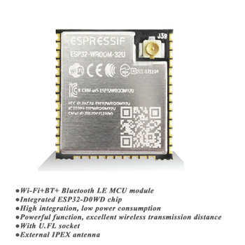 ESP-32 ESP-WROOM-32 ESP32 ESP-32U Συμβατό με Bluetooth και WiFi Διπύρηνο CPU με χαμηλή κατανάλωση ενέργειας MCU ESP-32 IPEX κεραία