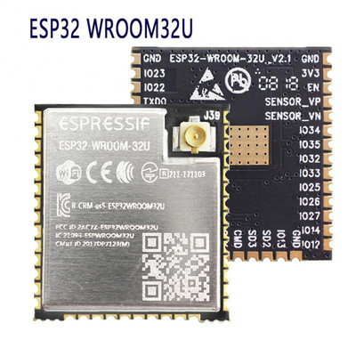 ESP-32 ESP-WROOM-32 ESP32 ESP-32U su „Bluetooth“ suderinamas ir „WiFi“ dviejų branduolių procesorius su mažos energijos suvartojimo MCU ESP-32 IPEX antena