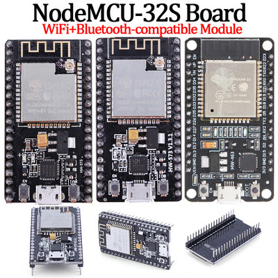 ESP32S plėtros plokštės „WiFi + Bluetooth“ suderinamas itin mažos energijos suvartojimo mazgasMCU-32S plokštės belaidis modulis, 38/30 kontaktų