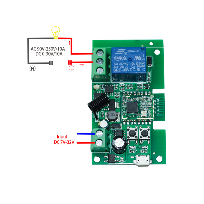 7-32v ZigBee relejni modul Daljinski upravljač Prekidač svjetla Vioce Alexa Google Smart Home Hub Gateway Bridge