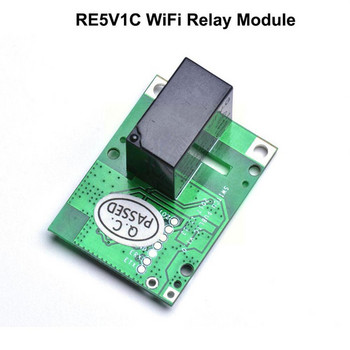 Релеен модул RE5V1C Switch Wifi Smart Switch 5V DC Inching/Selflock APP/Voice/LAN Modes Control Wireless Working Switches N7N8