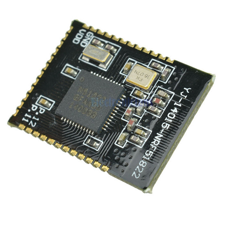 NRF51822 Core51822 BLE 4.0 Bluetooth 2.4G bezvadu moduļa antenas plate ULP SPI I2C UART interfeisam NRF24L sērijai