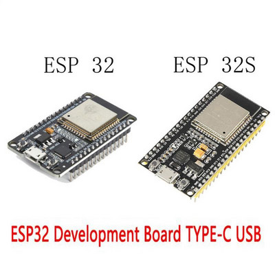 ESP32 Fejlesztőkártya ESP-WROOM-32 WiFi+Bluetooth Ultra-Low Power Dual Core ESP32s WiFi + BT + BLE Támogatás AP,STA és AP+STA