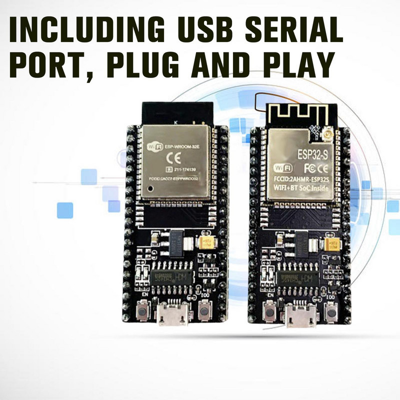 ESP-32 fejlesztőkártya WiFi és Bluetooth Ultra-Low ESP32 teljesítmény ESP-32S kettős fogyasztás, hasonló mag ESP32 H4R0