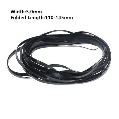 20 tk universaalne segakassettlindi masinarihm, tavaline ruudukujuline kummirihm salvestitele Walkman CD DVD-draiv 1,2/1,5/2 mm