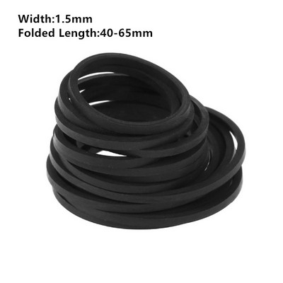 20 tk universaalne segakassettlindi masinarihm, tavaline ruudukujuline kummirihm salvestitele Walkman CD DVD-draiv 1,2/1,5/2 mm