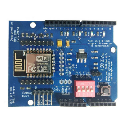 Placă de expansiune WiFi serial ESP8266 Shiled ESP-12E R3 Placă de dezvoltare extensie Gpio F6I3