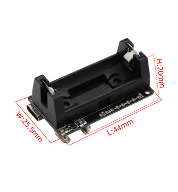 LILYGO® TTGO T-OI PLUS RISC-V ESP32-C3 Чип Модул Акумулаторна 16340 Поддръжка на държач за батерия Wi-Fi BLE Платка за разработка