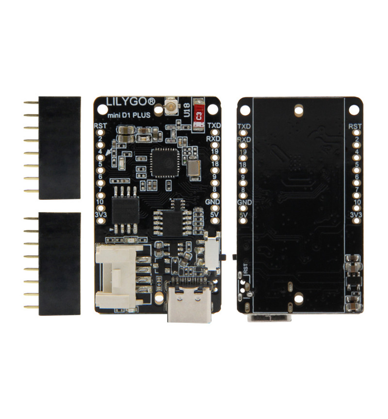 LILYGO® TTGO T-OI PLUS RISC-V ESP32-C3 Modul cip Reîncărcabil 16340 Suport baterie Suport Placă de dezvoltare Wi-Fi BLE