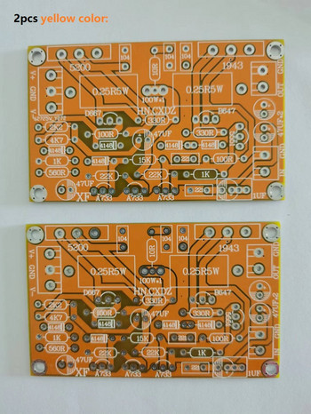2 ΤΕΜ 2SC5200+2SA1943 Πλακέτα HIFI 100W Ενισχυτής PCB μονού καναλιού Κενή πλακέτα DIY Perfect