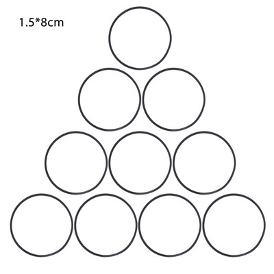 10 db meghajtó négyszögletes szíj gumi DVD kazettás magnó lemezjátszó szíj 1,5 mm-es csepp szállítás