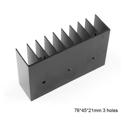 CIRMECH Pojačala Hladnjak Radijator Aluminijski hladnjak za LM1875 TDA2030 Elektronički čip Rashladni jastučići 76*45*21mm
