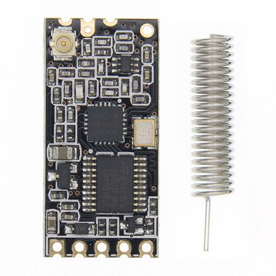 SI4463 Модул за безжичен сериен порт SI4463 Безжичен сериен микроконтролер, 433Mhz, 1000M с антена за Bluetooth