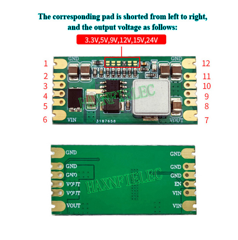 TPS5430 TPS5450 3A 5A Modul de alimentare cu comutare descendente DC-DC Buck Ondulări reduse 3,3V 5V 9V 12V 15V 24V Ieșire de tensiune