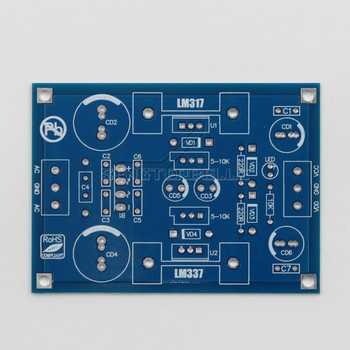 LM317 LM337 Изходно напрежение Регулируем филтър Регулируемо захранване Завършена платка HiFi Направи си сам комплект