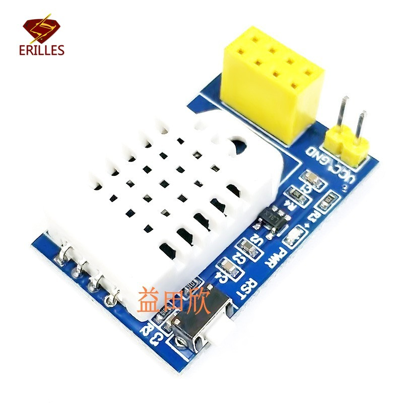 ESP8266 ESP-01S relémodul relé WiFi intelligens aljzat hőmérséklet és páratartalom csomópont égő