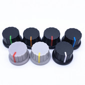 5 vnt 24 * 15 mm plastikinis potenciometro rankenėlė 6 mm gėlių ašies garsumo reguliavimo rankenėlės kodavimo rankenėlė