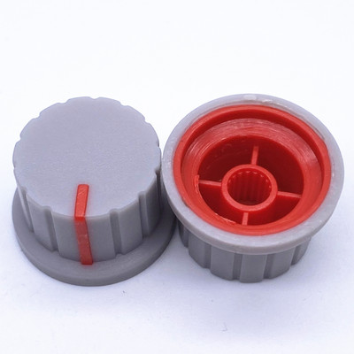 5 vnt 24 * 15 mm plastikinis potenciometro rankenėlė 6 mm gėlių ašies garsumo reguliavimo rankenėlės kodavimo rankenėlė