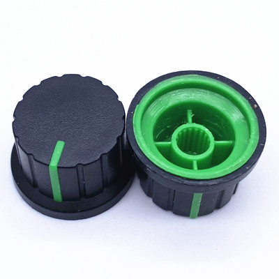 5 vnt 24 * 15 mm plastikinis potenciometro rankenėlė 6 mm gėlių ašies garsumo reguliavimo rankenėlės kodavimo rankenėlė
