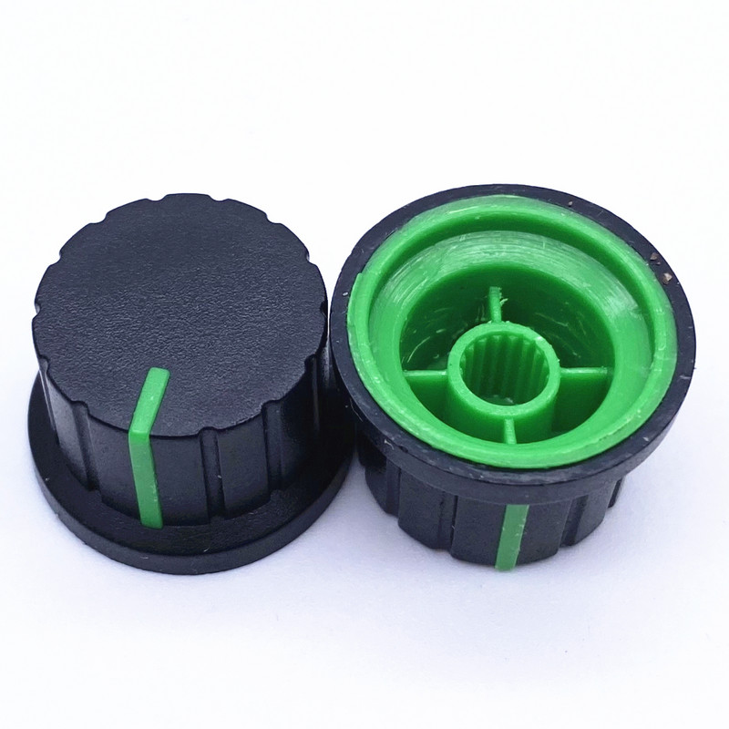 5 vnt 24 * 15 mm plastikinis potenciometro rankenėlė 6 mm gėlių ašies garsumo reguliavimo rankenėlės kodavimo rankenėlė