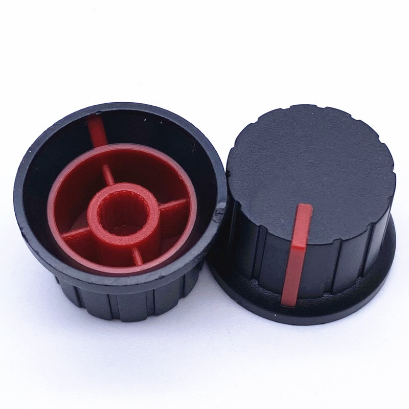 5 vnt 24 * 15 mm plastikinis potenciometro rankenėlė 6 mm gėlių ašies garsumo reguliavimo rankenėlės kodavimo rankenėlė