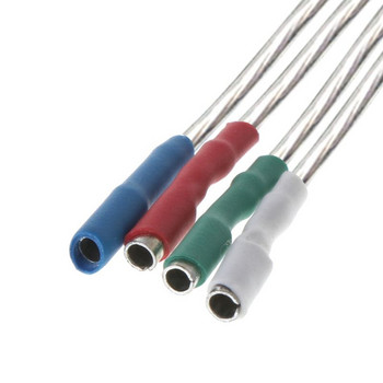4 τεμάχια/σετ Universal Silver Leads Wires Header Wire Cable 40mm για καρφίτσες 1,2-1,3mm Πικάπ Phono Headshell Tonearm