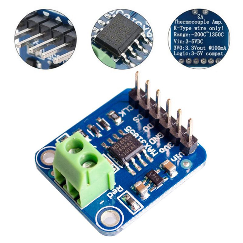 MAX31855 Modul senzora tipa K Tip termoelementa tipa K, razvodna ploča, senzor za mjerenje temperature, stupnjevi za Arduino Dropship