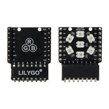 TTGO T-OI Plus ESP32-C3 RISC-V MCU Wireless Module Development Circuits Board Wi-Fi Bluetooth with 16340 Battery Holder