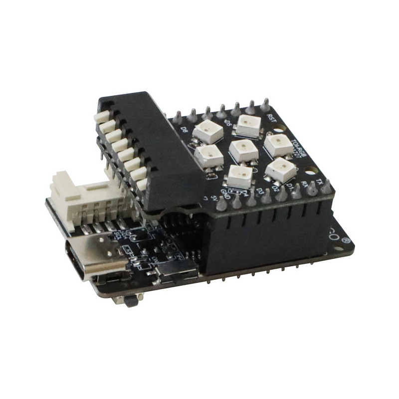 TTGO T-OI Plus ESP32-C3 RISC-V MCU vezeték nélküli modulfejlesztő áramköri kártya Wi-Fi Bluetooth 16340 elemtartóval