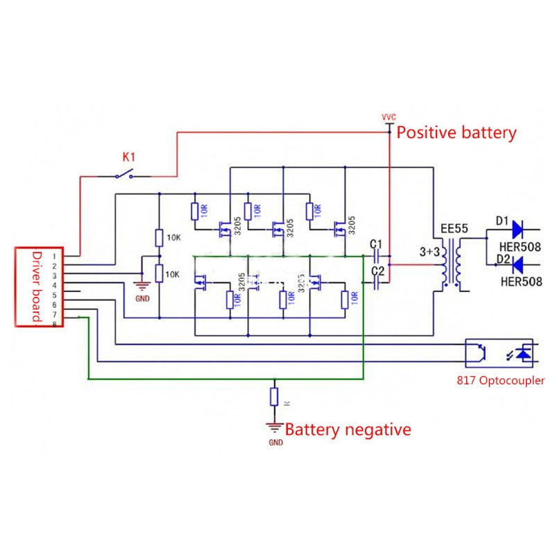 13-40KHz upravljačka ploča pretvarača SG3525 LM358 Podesiva za DC 12-24V pogon 500 L21D
