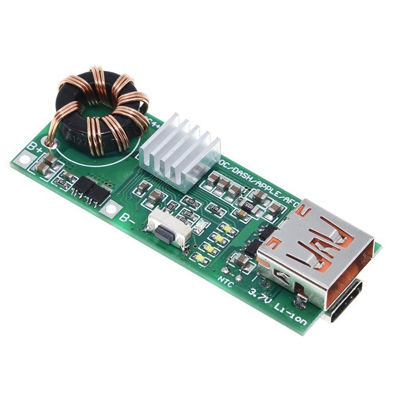 QC4.0 QC3.0 Μονάδα τροφοδοσίας αμφίδρομης γρήγορης φόρτισης Κινητό τηλέφωνο Τράπεζα τροφοδοσίας τύπου C Κύκλωμα φόρτισης ώθησης USB 3,7V σε 5V