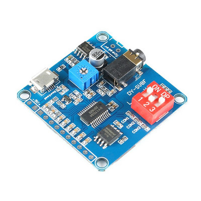 Hanglejátszó modul tábla MP3 zenelejátszó 5 W MP3 lejátszás soros vezérlés arduino tartozékokhoz DY-SV8F Dropship