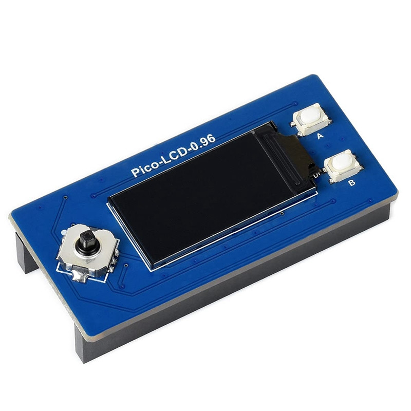 Waveshare LCD zaslon od 0,96 inča za Raspberry Pi Pico, Modul zaslona od 65K boja, IPS zaslon, 160X80 piksela, ugrađen ST7735S upravljački program