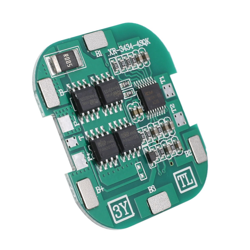 5 buc 4S BMS 8A 14,8 V 18650 Li-Ion Placă de încărcare a bateriei cu litiu PCB pătrat de protecție la scurtcircuit pentru motor de foraj